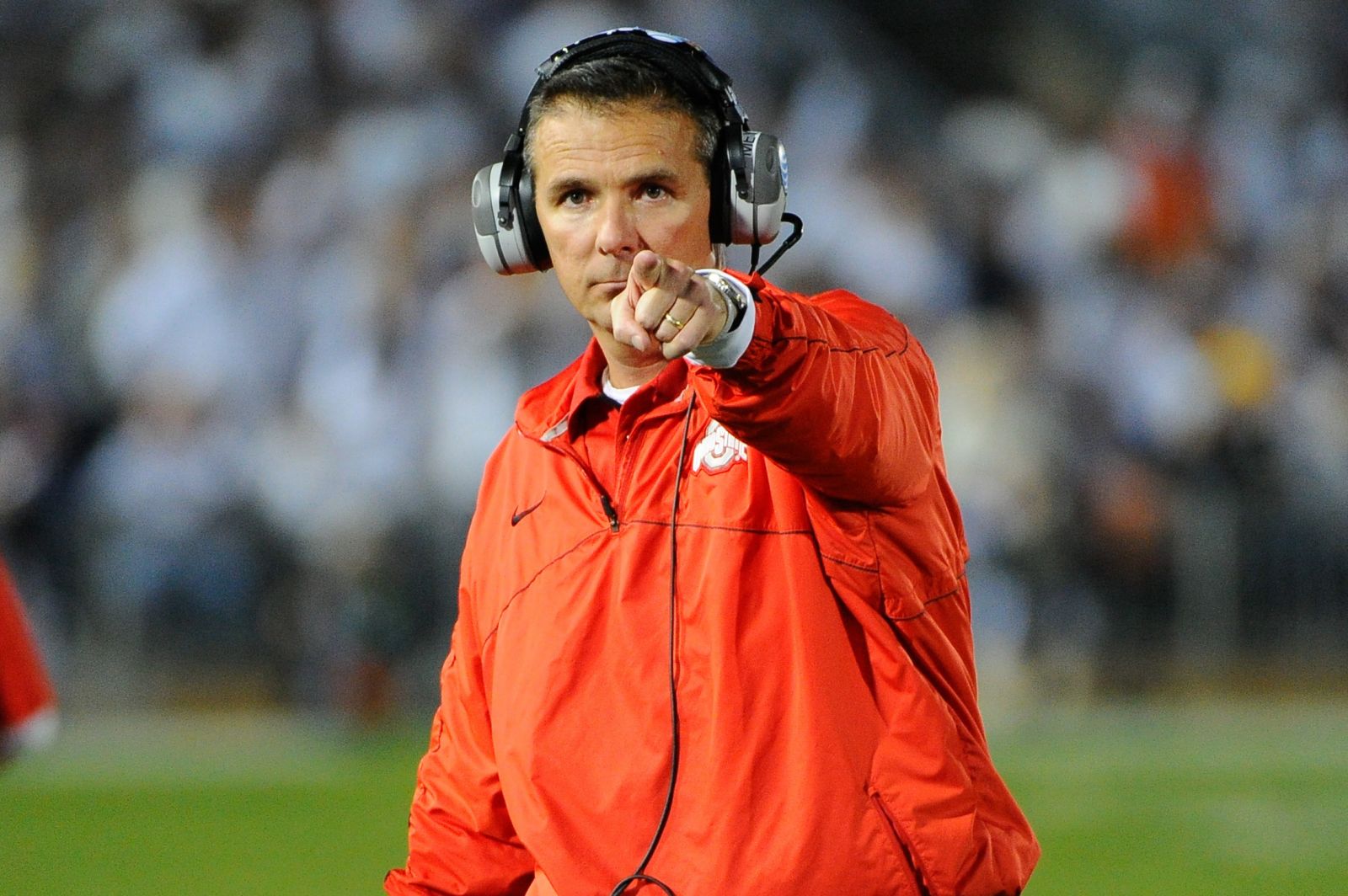 Does anyone know why Urban Meyer seems to track down a camera and then