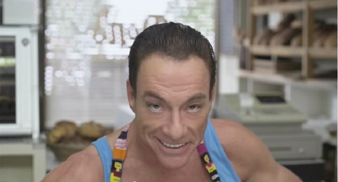 Jean-Claude Van Damme's seductive gaze