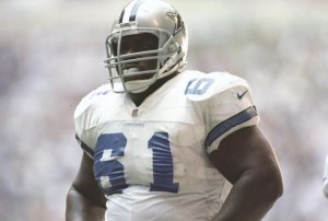 15 Sep 1996:  Offensive lineman Nate Newton of the Dallas Cowboys looks on during a game against the Indianapolis Colts at Texas Stadium in Irving, Texas.  The Colts won the game, 25-24. Mandatory Credit: Brian Bahr  /Allsport