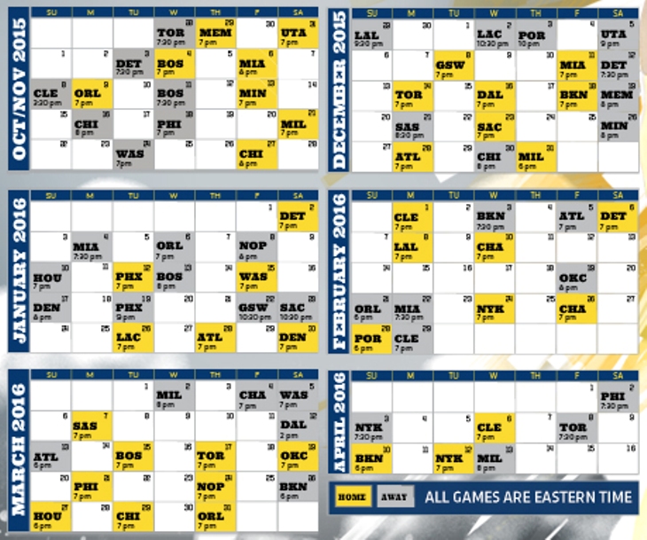 Printable Pacers 2022-23 Schedule - Printable World Holiday