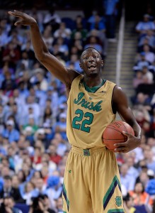 GREENSBORO, NC - MARCH 14:  Jerian Grant #22 of the Notre Dame Fighting Irish directs his teammates during a win against the North Carolina Tar Heels in the championship game of the ACC Basketball Tournament at Greensboro Coliseum on March 14, 2015 in Greensboro, North Carolina.  (Photo by Grant Halverson/Getty Images)